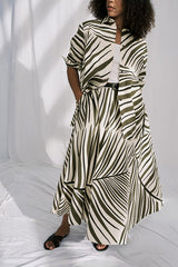 FUXIA WHITE COTTON POPLIN TUNIC
