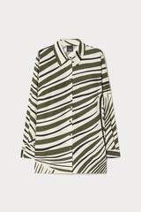 FUXIA WHITE COTTON POPLIN TUNIC