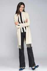 FRINGES BEIGE CARDIGAN