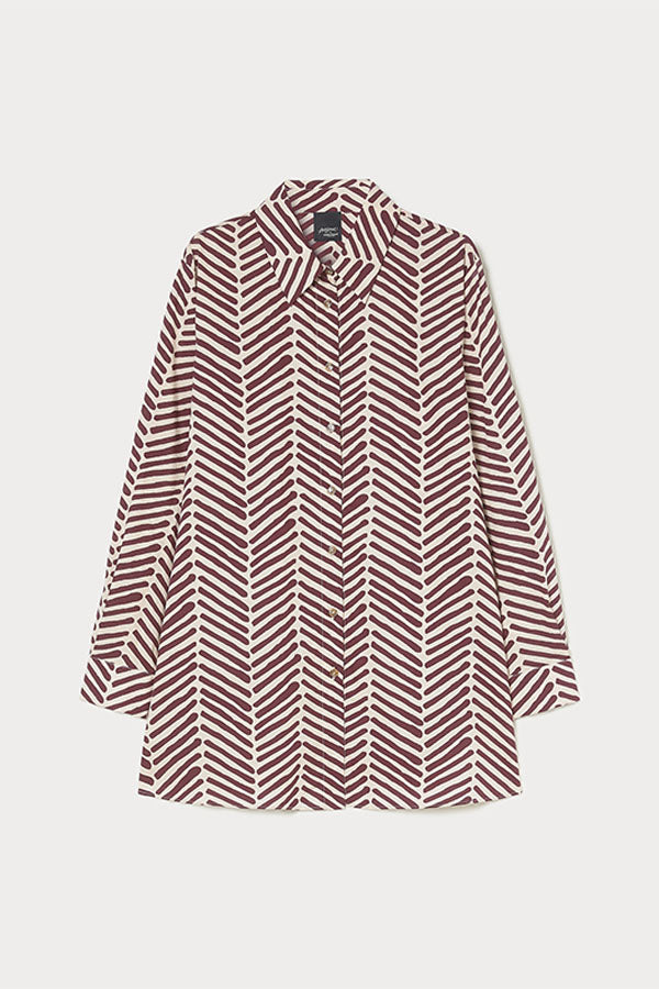 CIPPO PRINTED POPLIN TUNIC