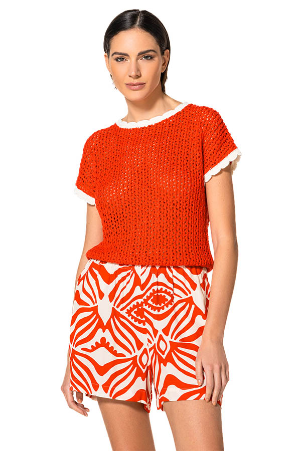 CHERRY WAVY TOP