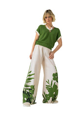 PALMTREE TWO-COLOUR SWEATER