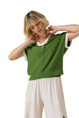 PALMTREE TWO-COLOUR SWEATER