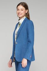 HARLOW DECORATIVE BUTTON LYOCEL BLAZER