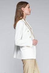 TANA GOLD DETAIL BLAZER