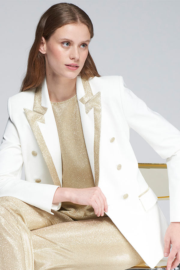 TANA GOLD DETAIL BLAZER