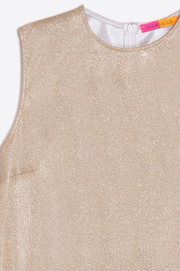 ABIGAIL GOLD SLEEVELESS TOP