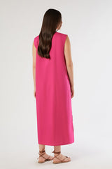 ORA PINK COTTON DRESS