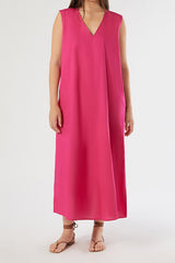 ORA PINK COTTON DRESS