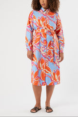 FRESIA COTTON POPLIN SHIRT DRESS