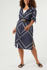 PEDONE COTTON POPLIN SHIRT DRESS