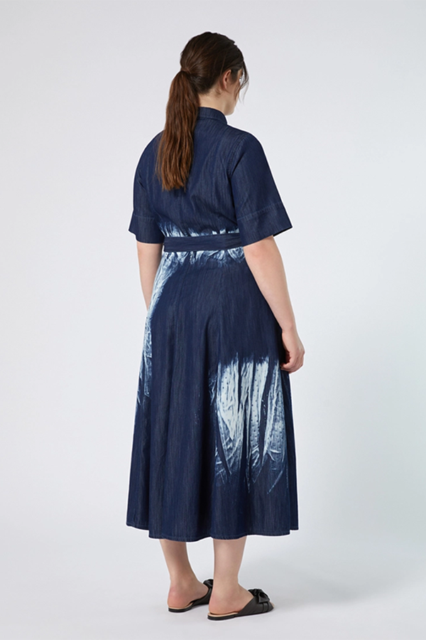 BORA LONG TIE DYE SHIRT DRESS