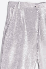 MILENA METALLIC SILVER TROUSERS