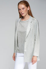 ALINA METALLIC SILVER JACKET