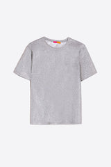 TORA METALLIC SILVER T-SHIRT