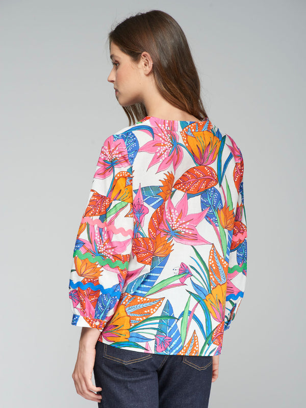 SURI FLOR TROPICAL PRINT SHIRT