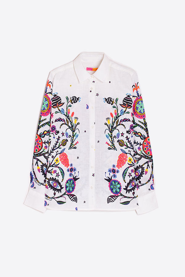 ISA TREE OF LIFE LINEN SHIRT