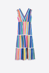 GADEA VERTICAL MULTICOLOR DRESS