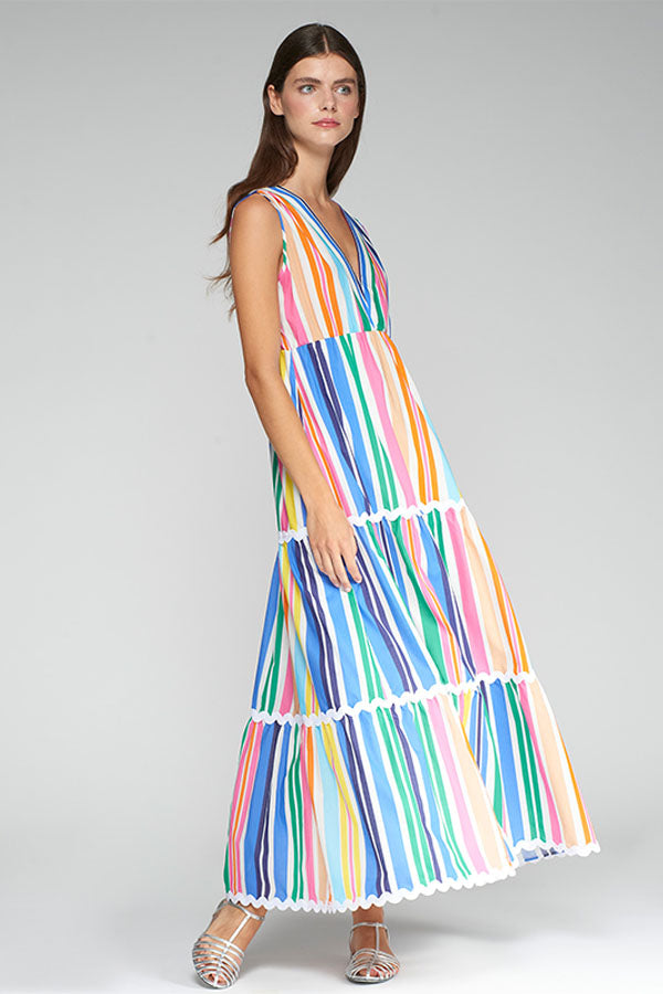 GADEA VERTICAL MULTICOLOR DRESS