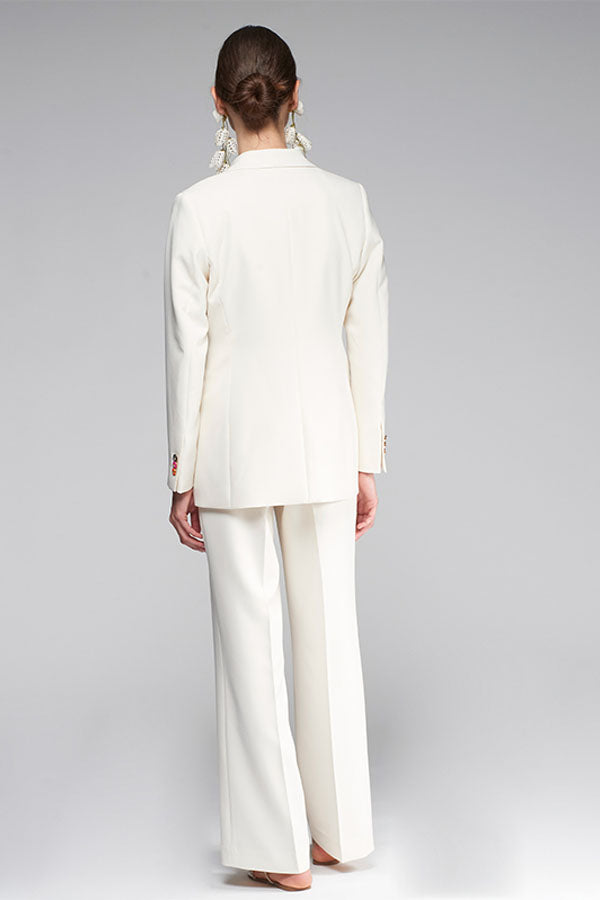 MILENA FLOWING WHITE TROUSERS