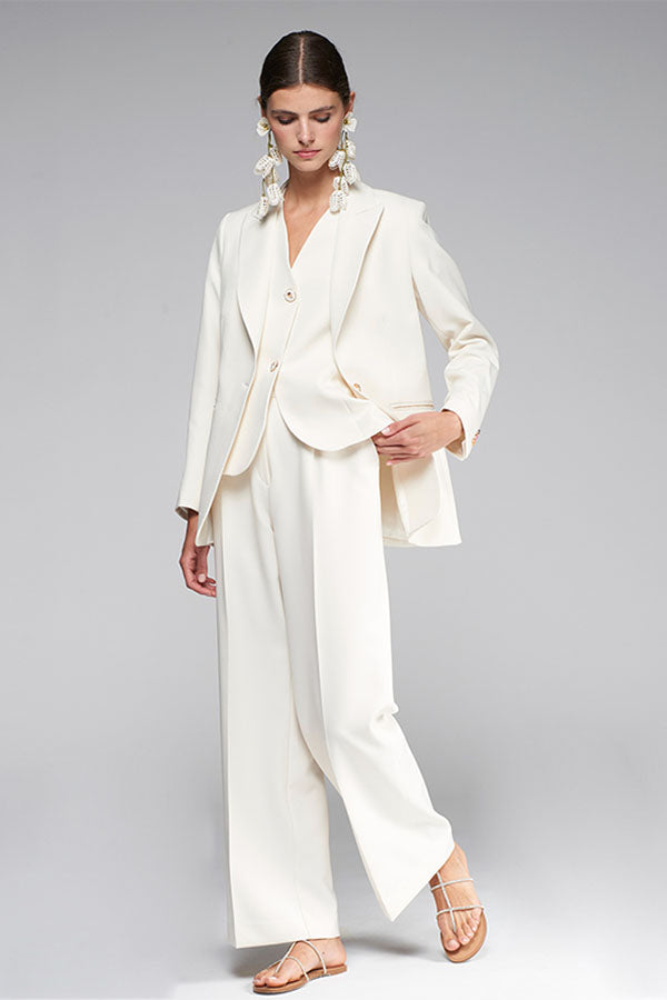 MILENA FLOWING WHITE TROUSERS