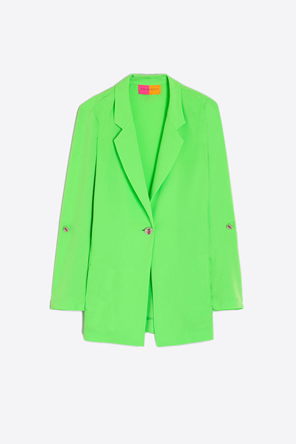 PAULINE NEON GREEN BLAZER