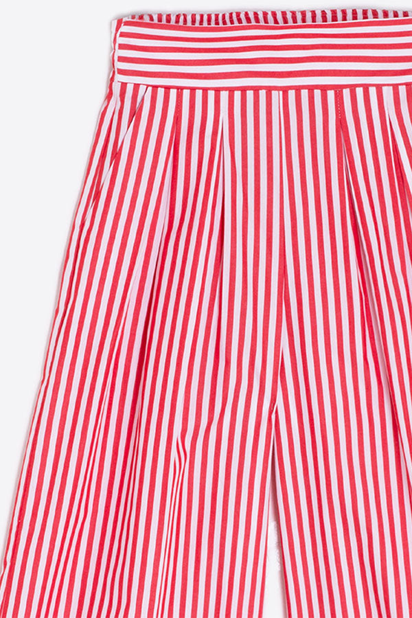 MARIAN RED STRIPE PALAZZO TROUSERS