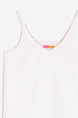 ZINA WHITE SLEEVELESS TOP