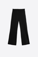 CAROLE STRASS TRIM BLACK TROUSERS