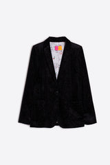 HARLOW BLACK VELVET SHIMMER JACKET