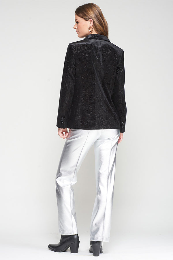 HARLOW BLACK VELVET SHIMMER JACKET