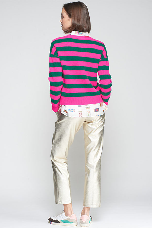 STRAIGHT GOLD TROUSERS