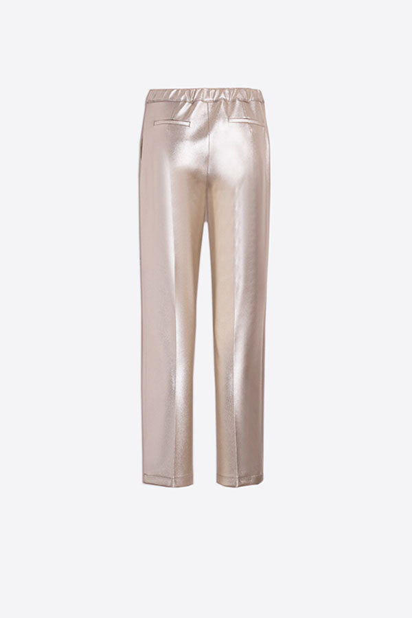 STRAIGHT GOLD TROUSERS