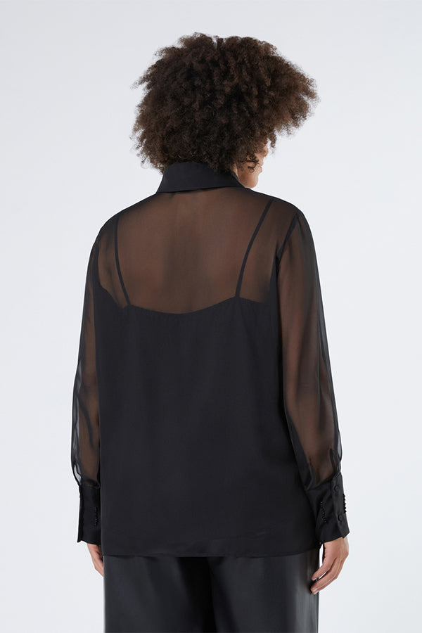 LOSANNA EMBROIDERIES CHIFFON SHIRT