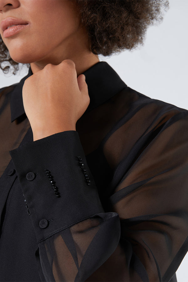 LOSANNA EMBROIDERIES CHIFFON SHIRT