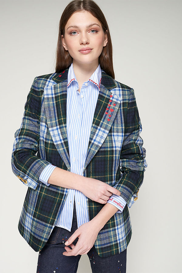 ROCK EMBROIDERY ESCOCES VERDE ORO JACKET