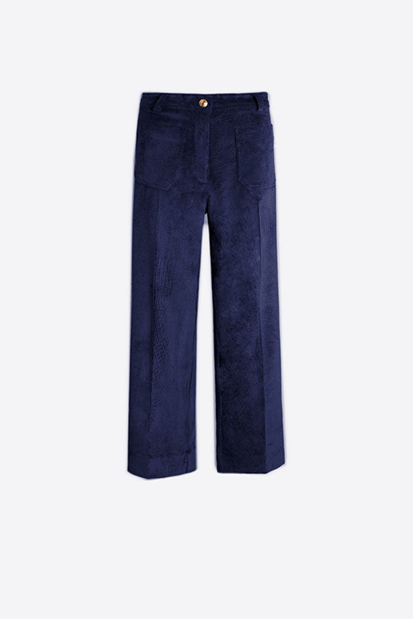 CORDUROY STRAIGHT TROUSERS