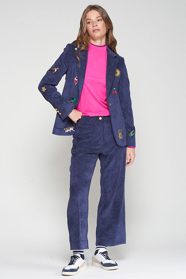 CORDUROY STRAIGHT TROUSERS