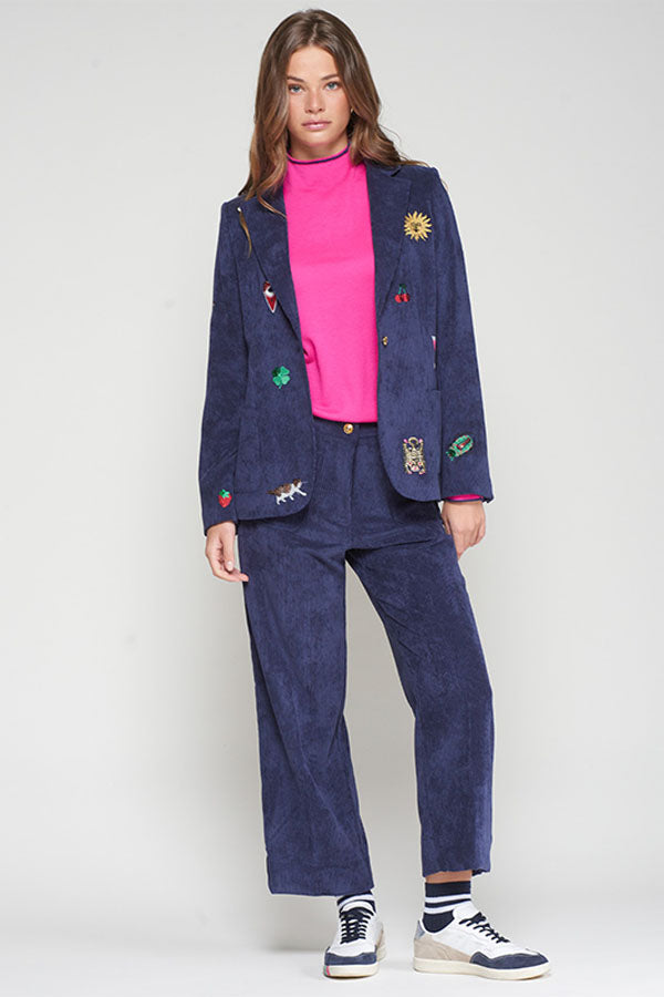 CORDUROY STRAIGHT TROUSERS