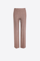 CARLA PUNTO DIAGONAL BEIGE TROUSERS