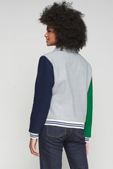 GREY WOOL CONDECORATIONS EMBROIDERY JACKET