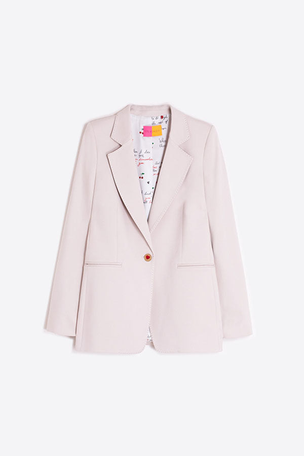 LOVE ECRU ROMA KNIT BLAZER