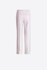 ECRU ROMA KNIT STRAIGHT-LEG TROUSERS