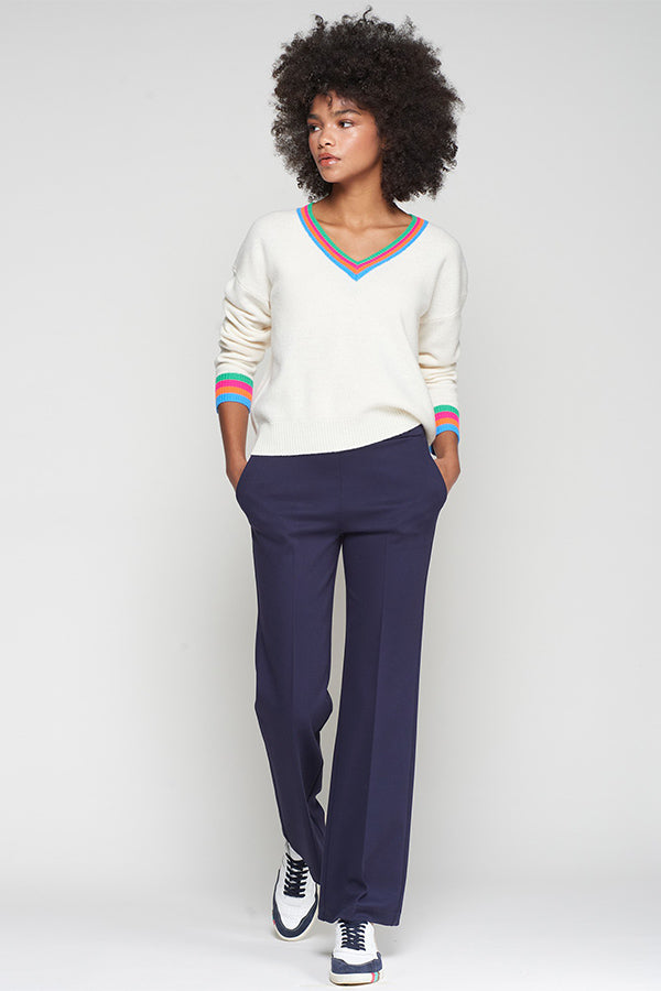 MARTINA AZUL MARINO ESTRUCTURA TROUSERS