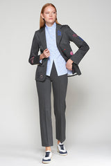 CARLA GRIS ESTRUCTURA TROUSERS