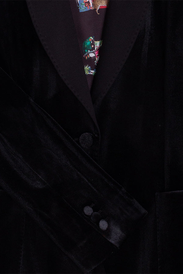 BLACK VELVET BLAZER