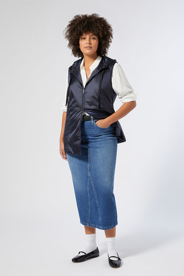 FLOU IRIDESCENT NYLON CANVAS GILET