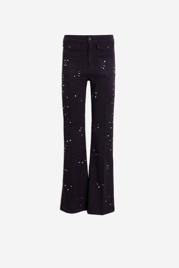 STRASS BLACK TROUSERS