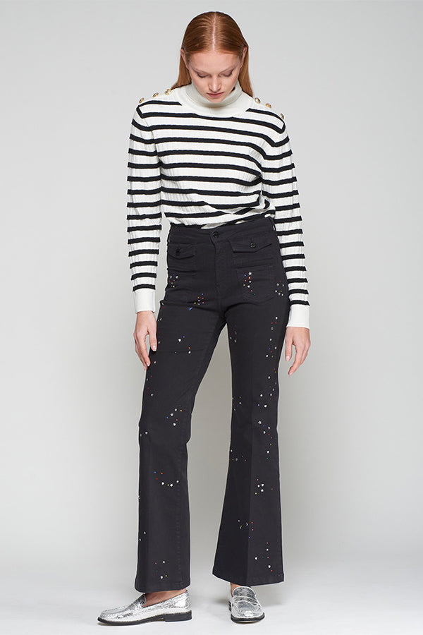 STRASS BLACK TROUSERS