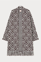 CRIMEA BROWN JACQUARD KNIT COAT